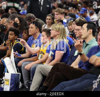 Chase Center, CA, 7.. April 2022: Golden State Warriors gegen Los Angeles Lakers, Trainingseinheit nach dem Spiel. Kredit: Seshadri SUKUMAR/Alamy Live Nachrichten Stockfoto