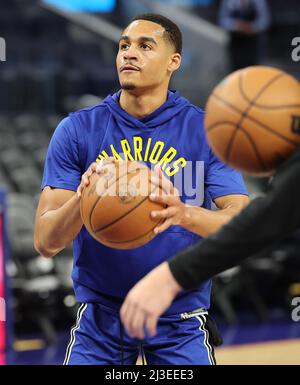 Chase Center, CA, 7.. April 2022: Golden State Warriors gegen Los Angeles Lakers, Trainingseinheit nach dem Spiel. Kredit: Seshadri SUKUMAR/Alamy Live Nachrichten Stockfoto