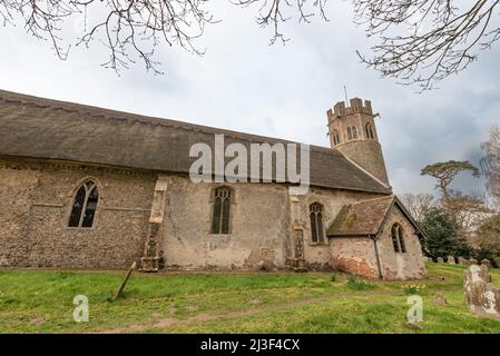 St. Peters Kirche, Theberton, Suffolk Stockfoto