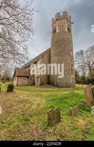 St. Peters Kirche, Theberton, Suffolk Stockfoto