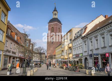 Fussgängerzone, Einkaufstraße, Carl-Schurz-Straße, Altstadt, Berlin, Deutschland Stockfoto