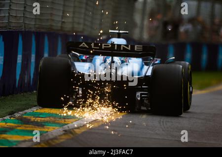 14 ALONSO Fernando (SPA), Alpine F1 Team A522, Aktion während der Formel 1 Heineken Australian Grand Prix 2022, 3. Runde der FIA Formel 1 Weltmeisterschaft 2022, auf dem Albert Park Circuit, vom 8. Bis 10. April 2022 in Melbourne, Australien - Foto Florent Gooden / DPPI Stockfoto