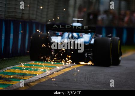 14 ALONSO Fernando (SPA), Alpine F1 Team A522, Aktion während der Formel 1 Heineken Australian Grand Prix 2022, 3. Runde der FIA Formel 1 Weltmeisterschaft 2022, auf dem Albert Park Circuit, vom 8. Bis 10. April 2022 in Melbourne, Australien - Foto Florent Gooden / DPPI Stockfoto