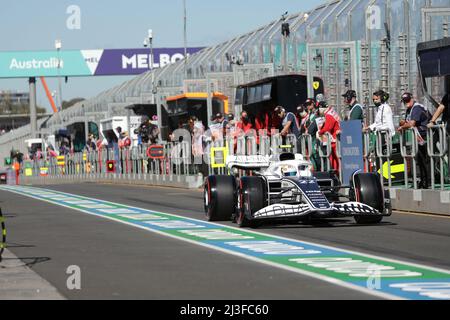 Melbourne, Australien. 08. April 2022. 04/08/2022, Albert Park, Melbourne, FORMEL 1 ROLEX AUSTRALIAN GRAND PRIX 2022, im Bild Yuki Tsunoda (JPN), Scuderia AlphaTauri Credit: dpa/Alamy Live News Stockfoto