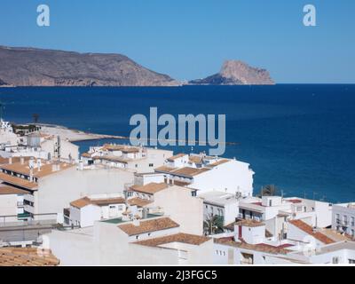 Gemeinde Altea, Provinz Alicante, Mittelmeerküste, Costa Blanca, Bundesland Valencia, In Spanien. Horizontale Fotografie Stockfoto