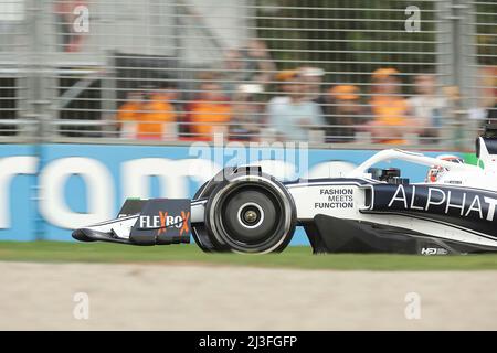 Melbourne, Australien. 08. April 2022. 8.. April 2022, Albert Park, Melbourne, FORMEL 1 ROLEX AUSTRALIAN GRAND PRIX 2022, im Bild Pierre Gasly (FRA), Scuderia AlphaTauri Quelle: dpa/Alamy Live News Stockfoto