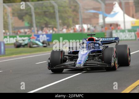 Melbourne, Australien. 08. April 2022. 04/08/2022, Albert Park, Melbourne, FORMEL 1 ROLEX AUSTRALIAN GRAND PRIX 2022, im Bild Alexander Albon (GBR), Williams Racing Credit: dpa/Alamy Live News Stockfoto