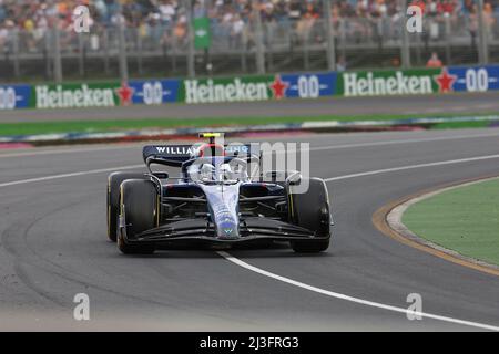 Melbourne, Australien. 08. April 2022. 8.. April 2022, Albert Park, Melbourne, FORMEL 1 ROLEX AUSTRALIAN GRAND PRIX 2022, auf dem Bild Nichola Latifi (CAN), Williams Racing Credit: dpa/Alamy Live News Stockfoto