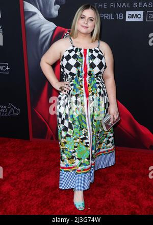 HOLLYWOOD, LOS ANGELES, KALIFORNIEN, USA - 07. APRIL: Jessie Ennis kommt zur Los Angeles Premiere von AMCs 'Better Call Saul'-Saison 6, die am 7. April 2022 in der Hollywood American Legion Theatre Post 43 in Hollywood, Los Angeles, Kalifornien, USA, stattfand. (Foto von Xavier Collin/Image Press Agency/Sipa USA) Stockfoto