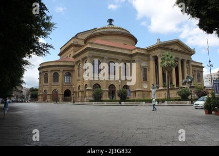 Teatro Massimo in Palermo Stockfoto