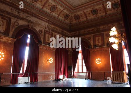 Balletttänzer im Teatro Massimo in Palermo, Sizilien Stockfoto