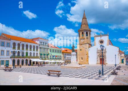 Kirche von Sao Joao Batista in Tomar, Portugal. Stockfoto