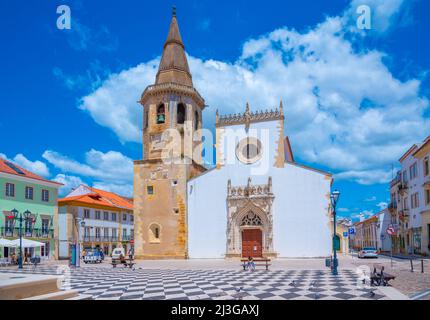 Kirche von Sao Joao Batista in Tomar, Portugal. Stockfoto