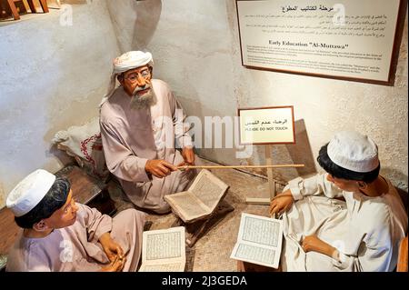 Dubai. VAE. Al-Ahmadiya, Dubais erste Schule (1912). Stockfoto