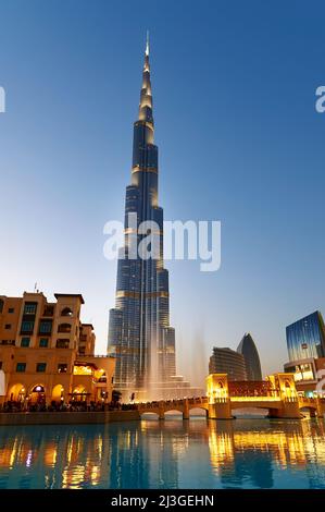 Dubai. VAE. Burj Khalifa Stockfoto