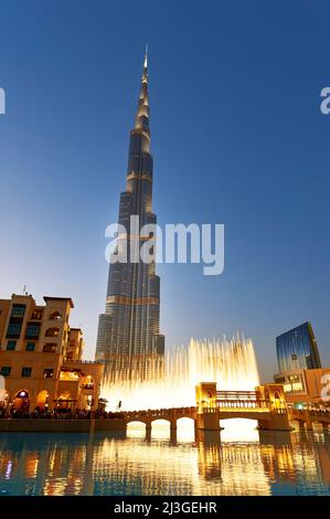 Dubai. VAE. Burj Khalifa Stockfoto