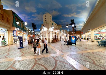 Dubai. VAE. IBN Battuta, das größte Themeneinkaufszentrum der Welt. Stockfoto