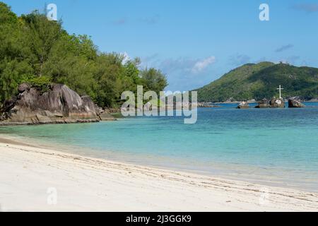 „Port Launay North Beach“ Mahe Seychellen Stockfoto