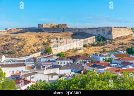 Alte Festung in Castro Marim Stadt in Portugal. Stockfoto