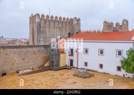 Ansicht des Schlosses in Serpa, Portugal. Stockfoto