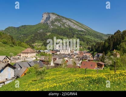 Frankreich, Isere, Dorf von Saint-Pierre Entremont im Chartreuse regionaler Naturpark Stockfoto
