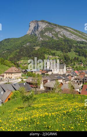 Frankreich, Isere, Dorf von Saint-Pierre Entremont im Chartreuse regionaler Naturpark Stockfoto
