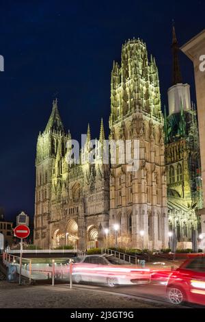 Frankreich, seine Maritime, Rouen, Kathedrale Notre Dame von Rouen Stockfoto