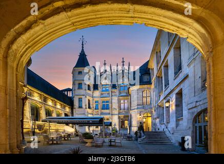 France, seine Maritime, Rouen, Hôtel de Bourgtheroulde, ehemaliges Privathaus aus dem 16.. Jahrhundert, am Place de la Pucelle gelegen Stockfoto