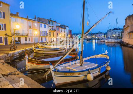 Frankreich, Bouches-du-Rhone, Martigues, Inselbezirk, quai Brescon und Miroir aux Oiseaux (Vogelspiegel) Stockfoto