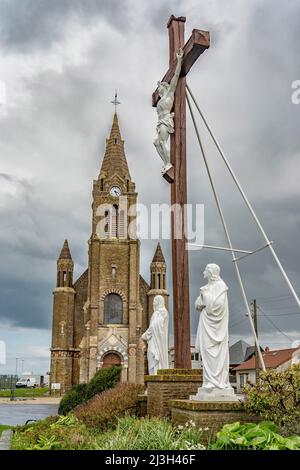 Frankreich, seine Maritime, Dieppe, Cote d'Abatre, Stockfoto