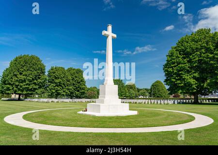 Frankreich, Basse Normandie, Calvados, Bayeux, Bayeux British Military Cemetery Stockfoto