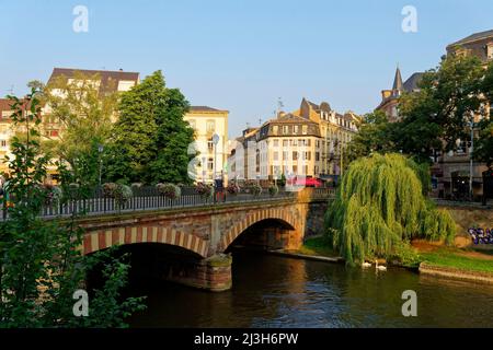 Frankreich, Bas Rhin, Straßburg, Pont-Kuss-Brücke Stockfoto