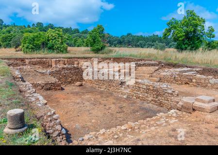 Ruinen der römischen Stadt Ammaia in Portugal. Stockfoto