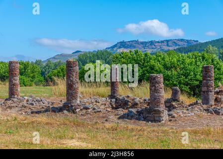 Ruinen der römischen Stadt Ammaia in Portugal. Stockfoto