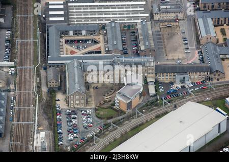 Historic England Archive, das sich in der Swindon Heritage Action Zone, Wiltshire, 2019 befindet. Stockfoto