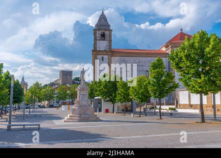 Kirche Santa Maria da Devesa in Castelo de Vide in Portugal. Stockfoto