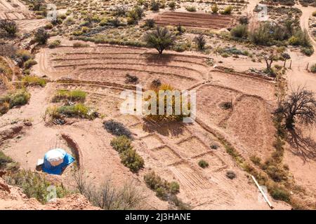 Coal Mine Canyon liegt an einem abgelegenen Ort im Nordosten von Arizona. Stockfoto