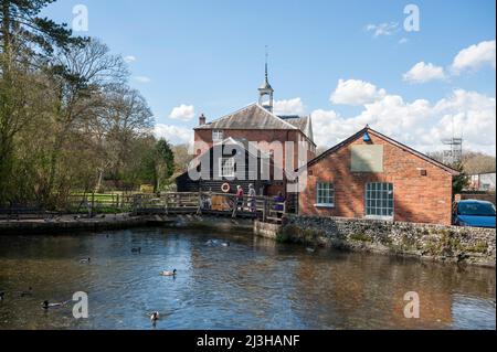 Whitchurch Seidenfabrik, Whitchurch, Hampshire, Großbritannien Stockfoto