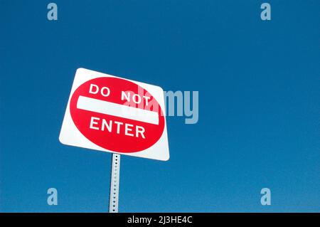 Geben Sie kein Zeichen für Fahrer zu sehen und folgen auf Einbahnstraßen und so Stockfoto