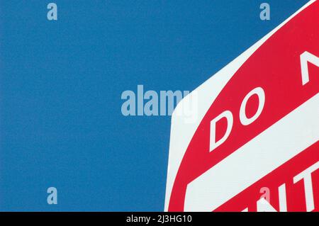 Geben Sie kein Zeichen für Fahrer zu sehen und folgen auf Einbahnstraßen und so Stockfoto