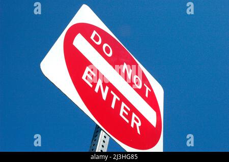 Geben Sie kein Zeichen für Fahrer zu sehen und folgen auf Einbahnstraßen und so Stockfoto