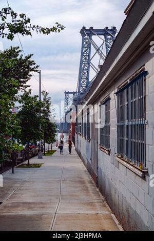 Southside, New York City, NY, USA, Manhattan Bridge Stockfoto