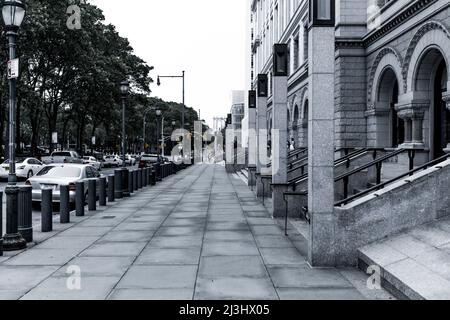 Brooklyn Heights, New York City, NY, USA, Typische Gebäude in Lower Manhattan Stockfoto