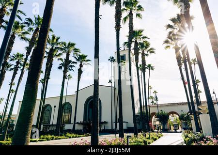 Union Station in Los Angeles, Kalifornien Stockfoto