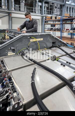 Brennstoffzellenfabrik Cummins Hydrogenics, Herten, Nordrhein-Westfalen, Deutschland, Europa Stockfoto