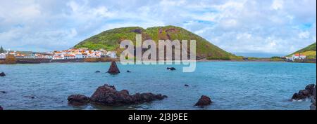 Porto Pim Strand auf der Insel Faial in Portugal Stockfoto
