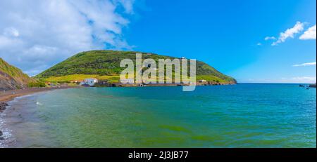 Porto Pim Strand auf der Insel Faial in Portugal Stockfoto