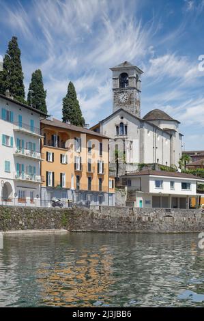 Brissago am Lago Maggiore, Kanton Tessin, Schweiz Stockfoto