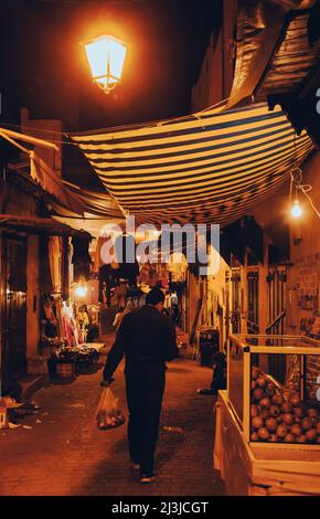 basar, Gasse, Stadt, Medina, fez, maghreb, marokko, afrika Stockfoto