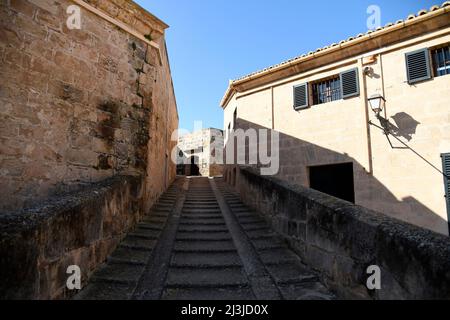 Castell de Sant Carles (Schloss von San Carlos), in Palma de Mallorca, Spanien. Alte militärische Festung in ein Museum umgewandelt. Stockfoto